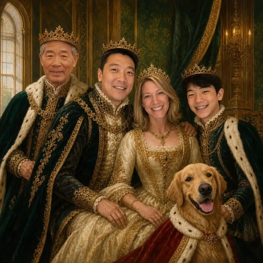 Royal Family Portrait royal art