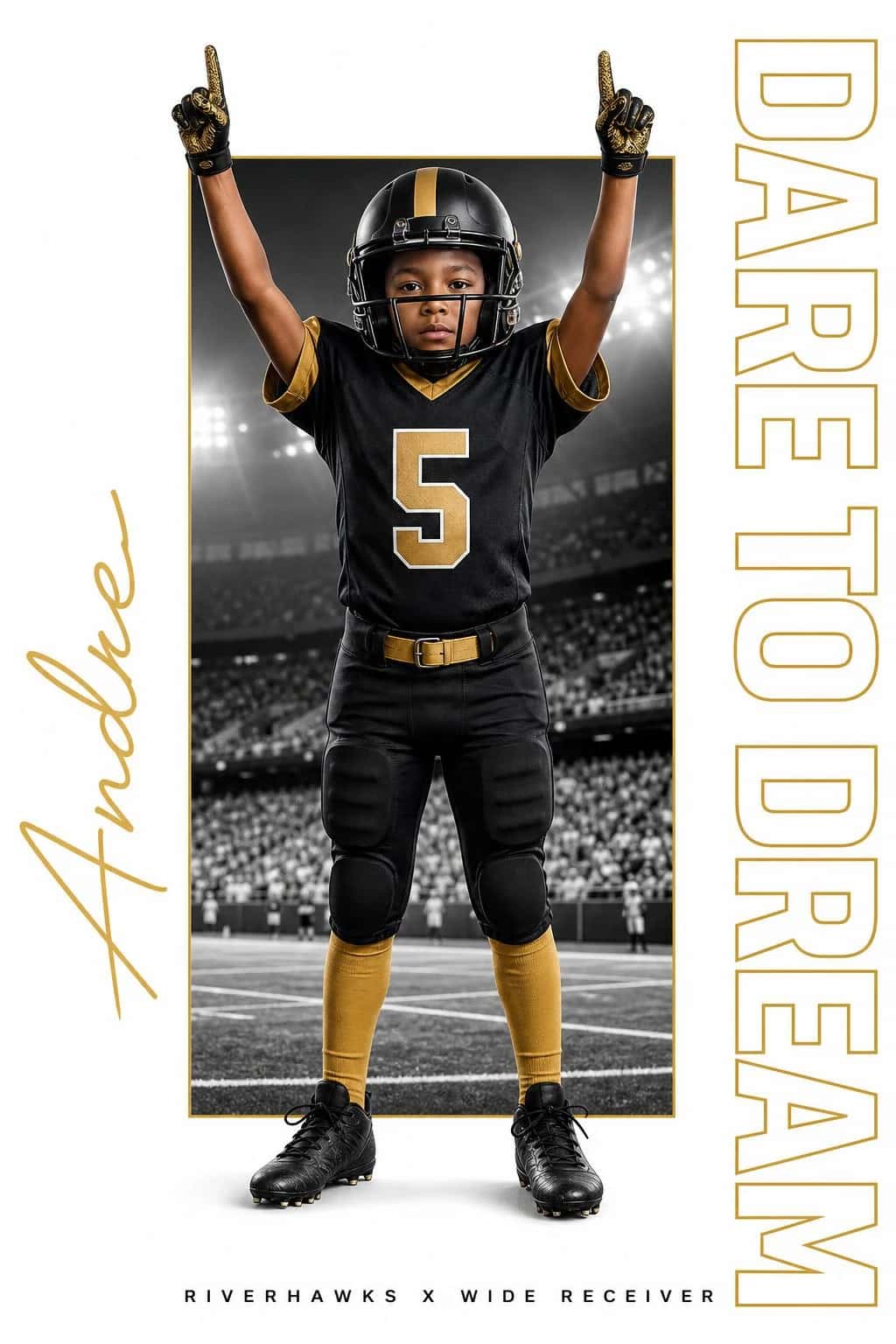 Dare To Dream football art