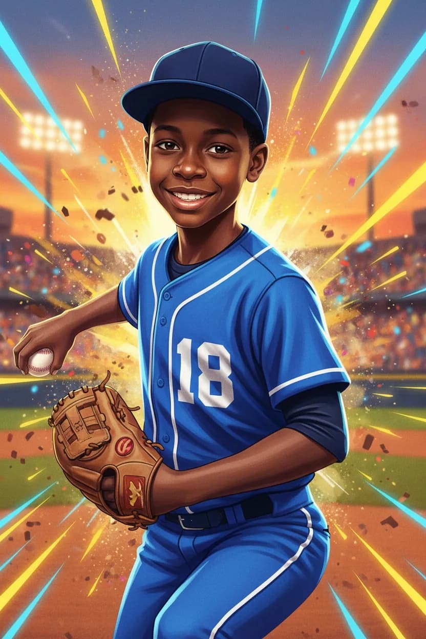 Arcade baseball art