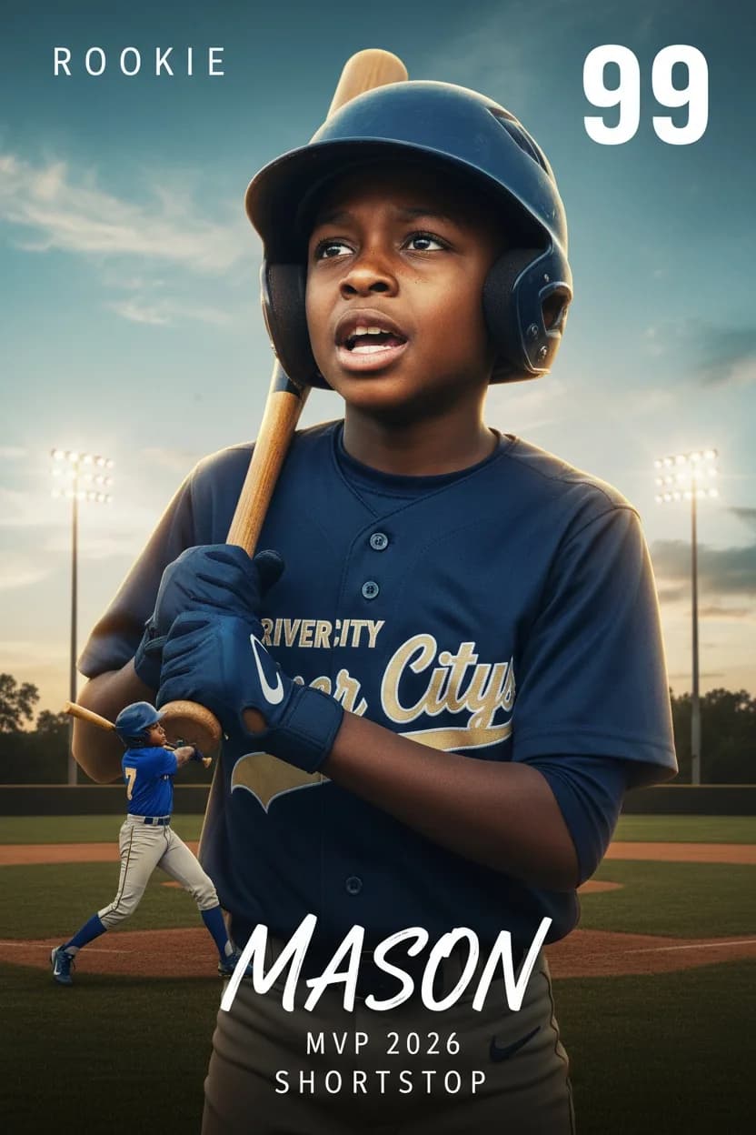 Friday Night Lights baseball art