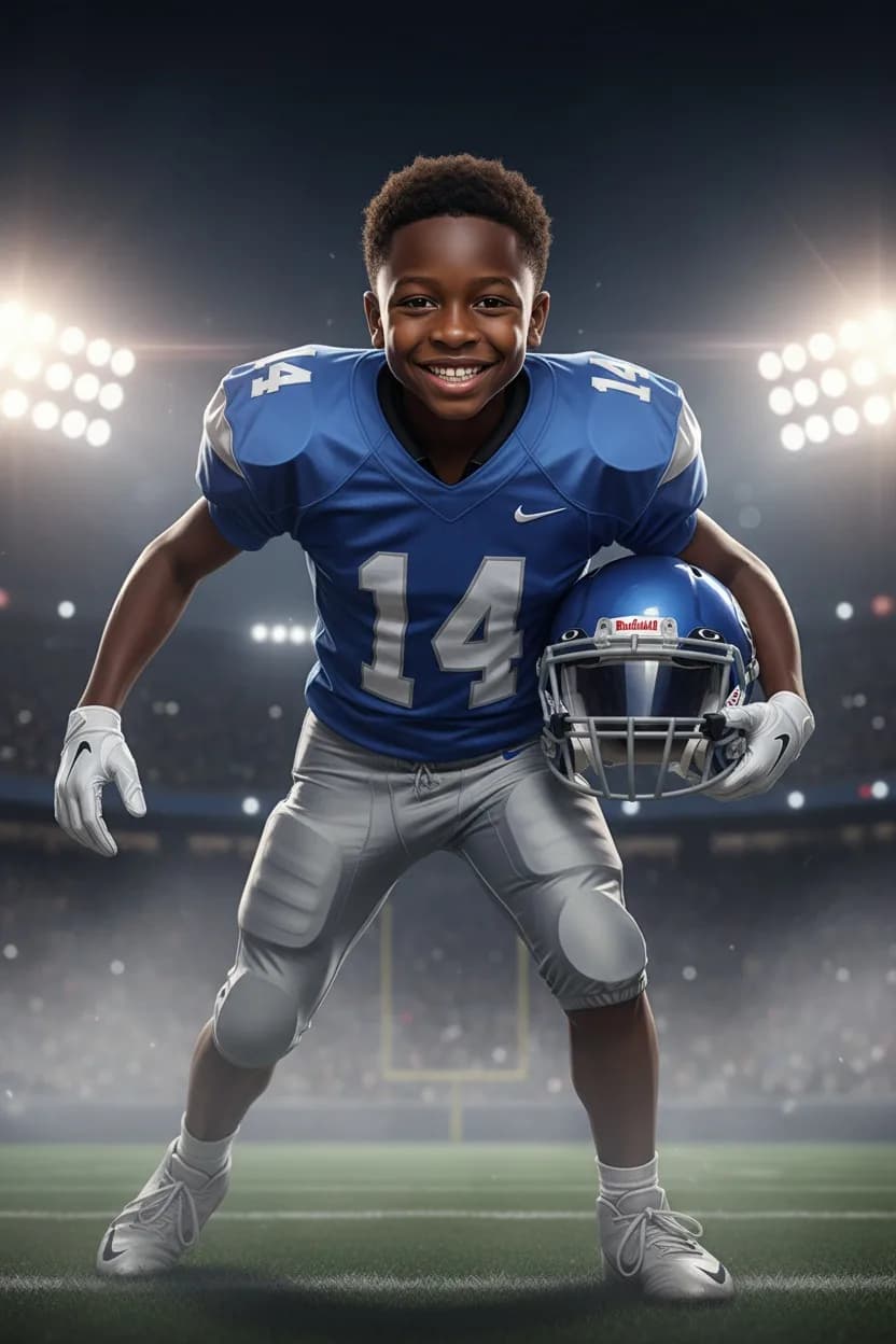 Night-game football cover