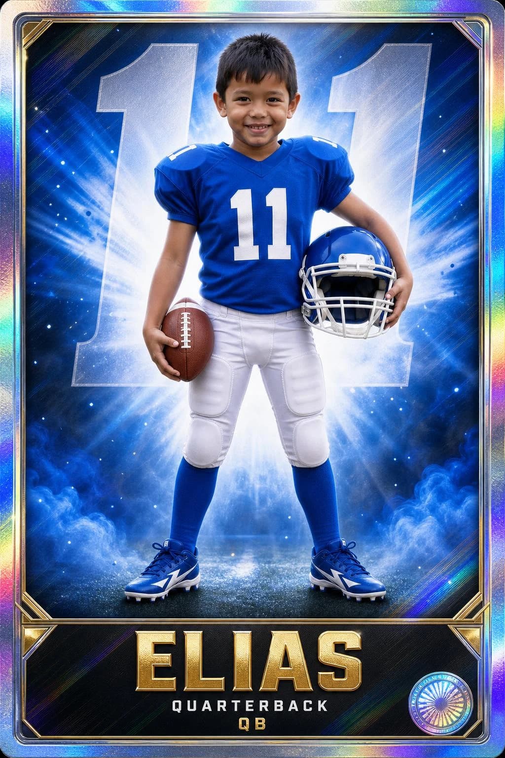 Rookie Card football art
