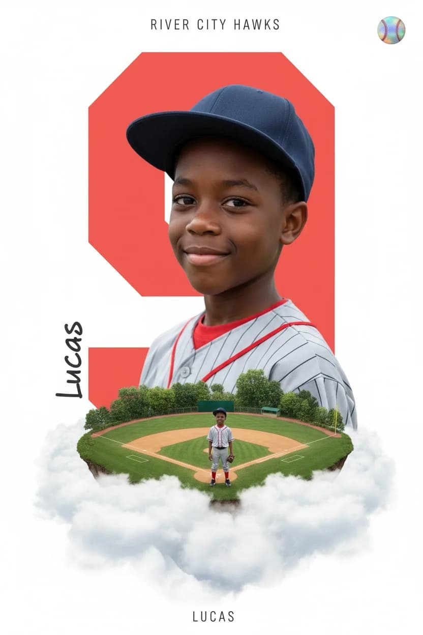 Cloud Nine baseball art