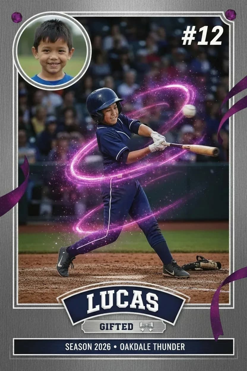 Power Up baseball art