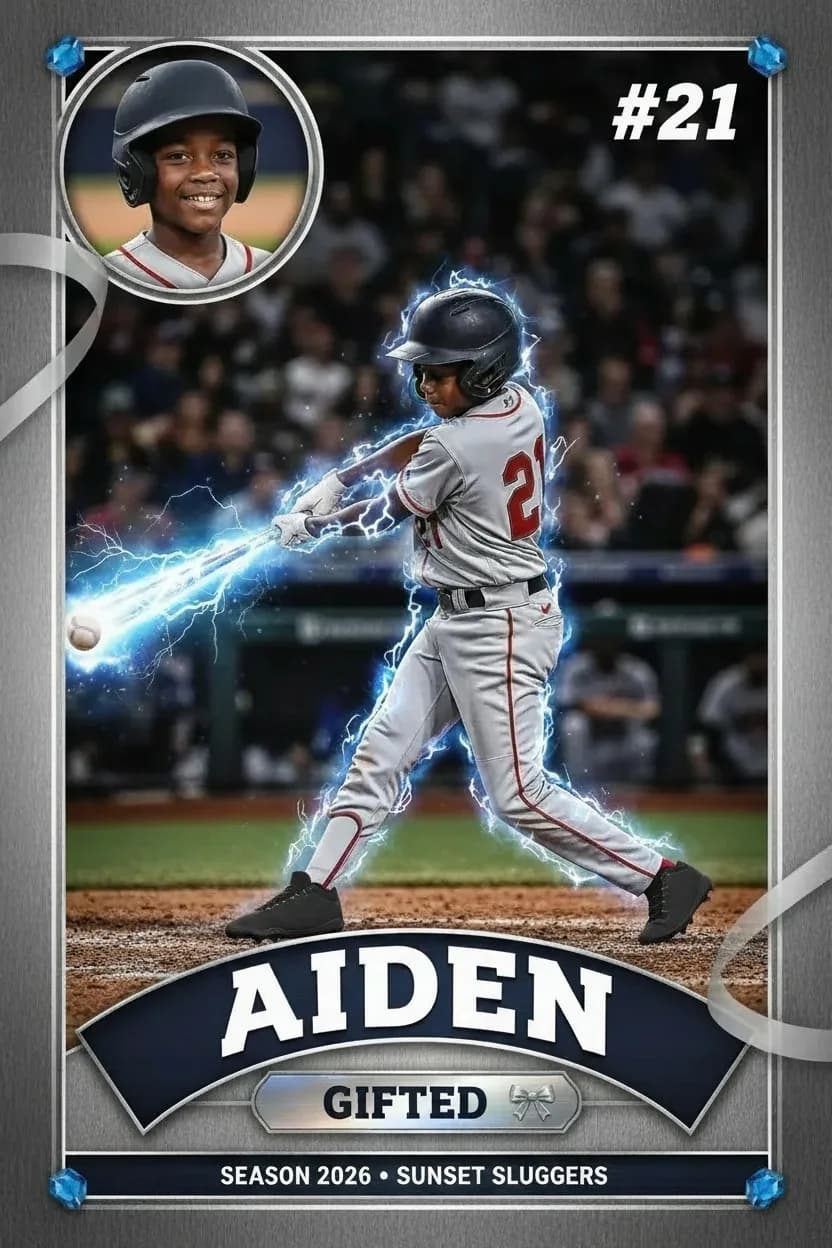 Power Up baseball art