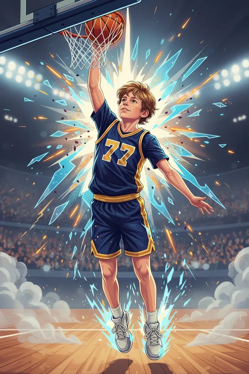 Arcade basketball art