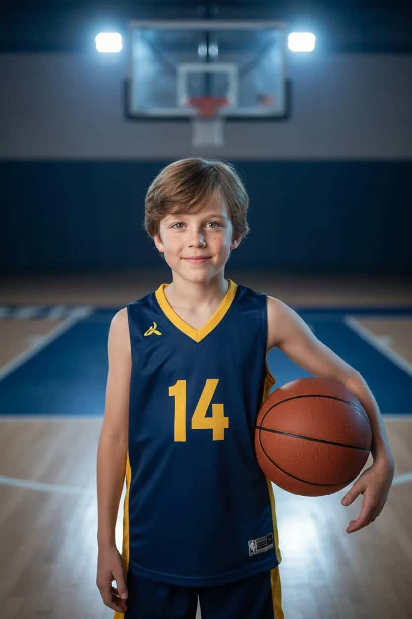 Courtside basketball art