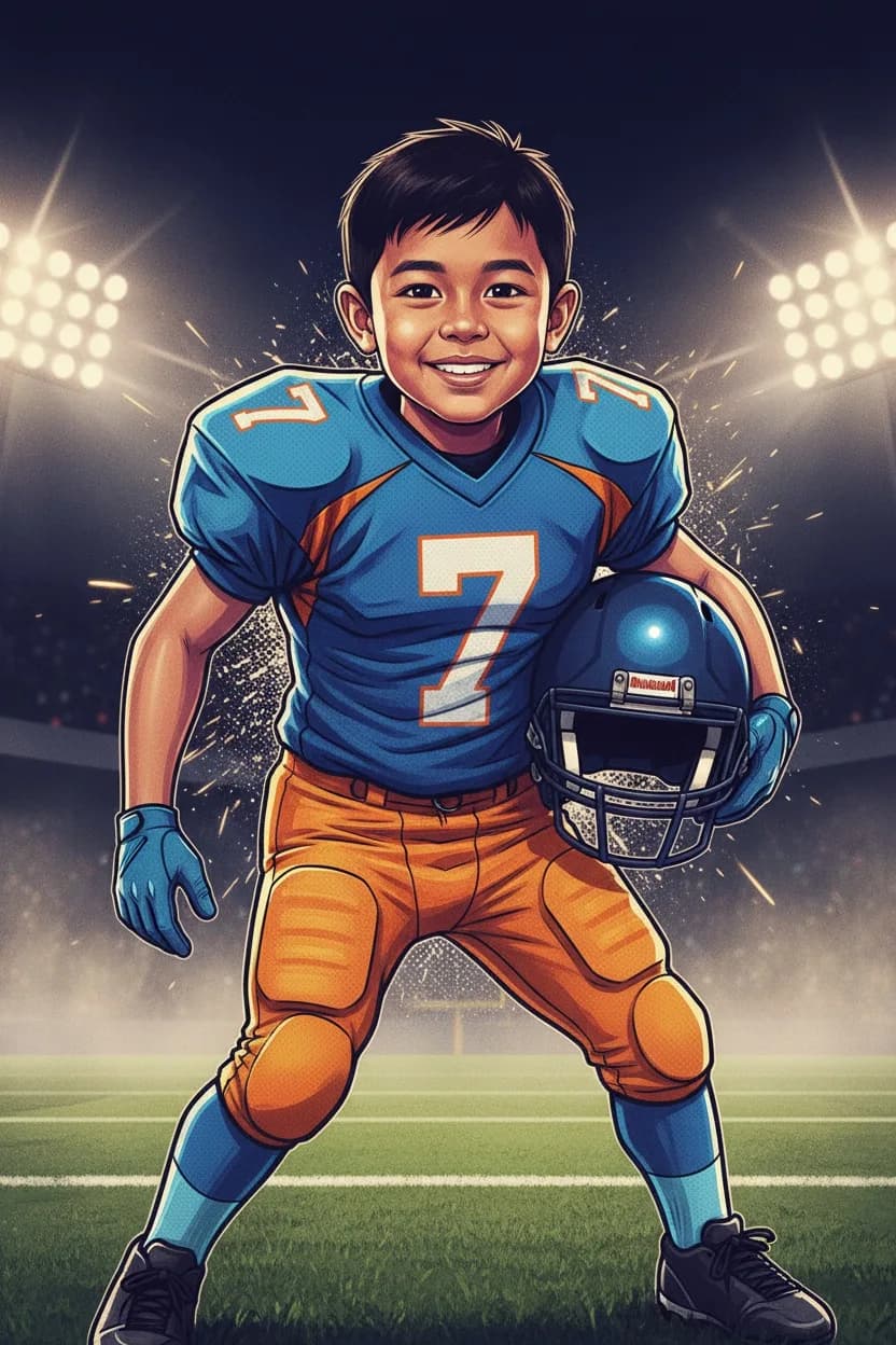 Arcade football art