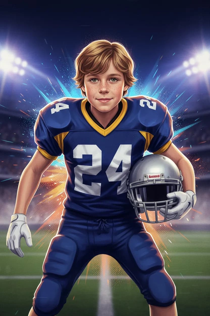 Arcade football art