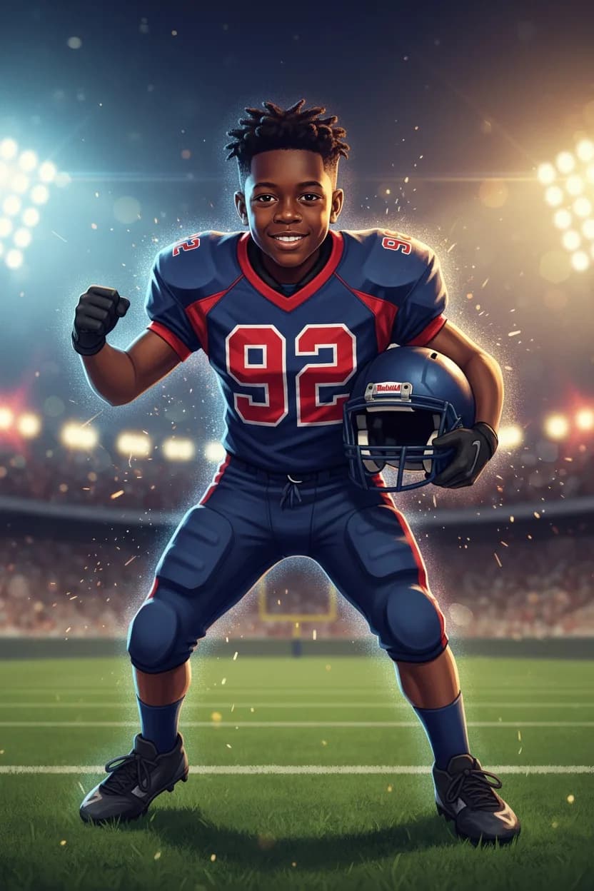 Arcade football art