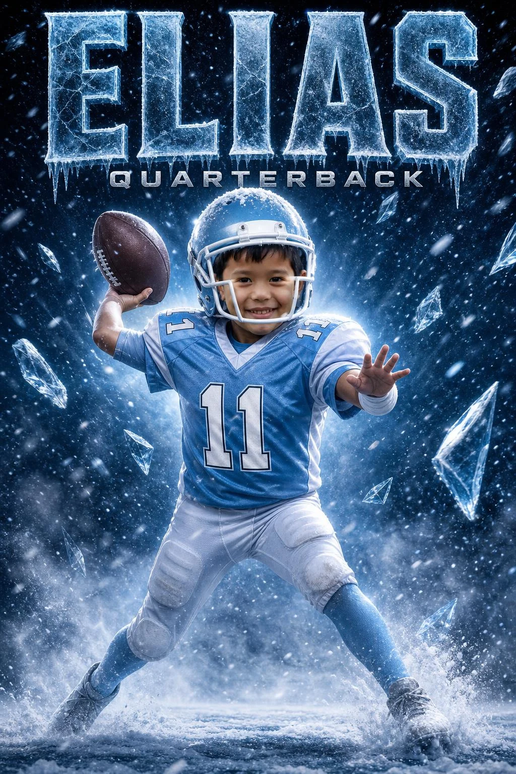 Cold Blooded football art