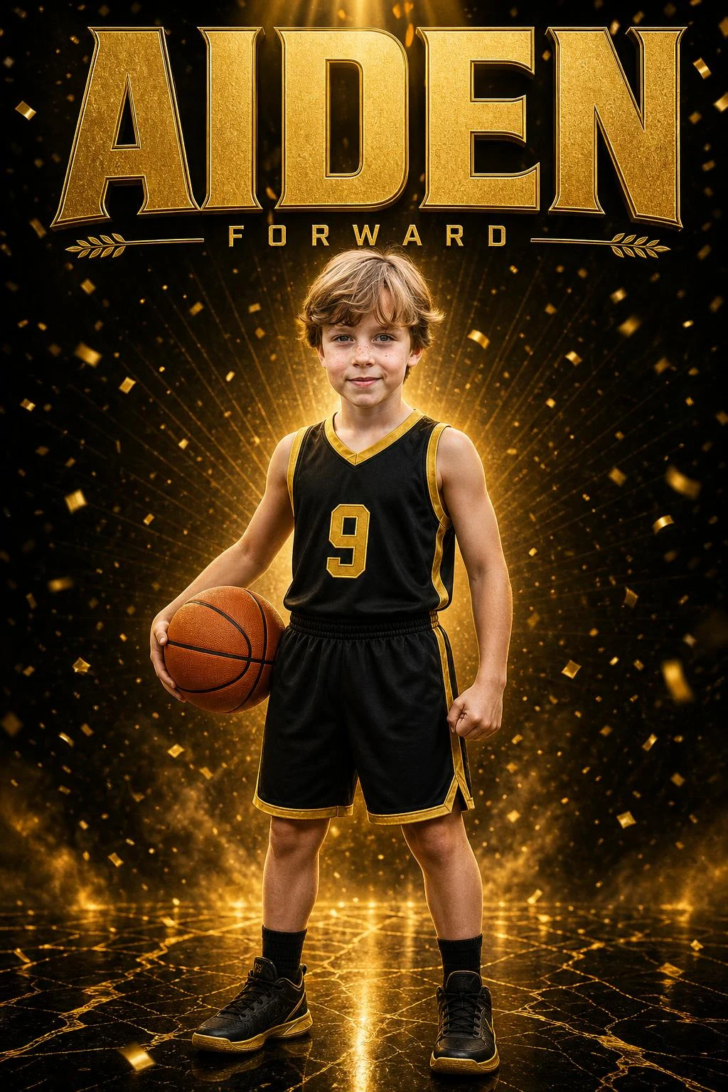 Gold Standard basketball art